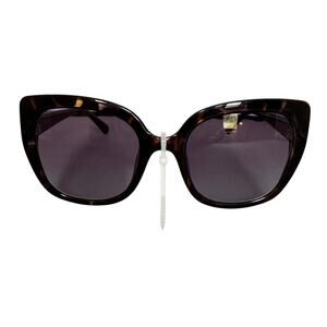 Kate Spade Oversized Butterfly Sunglasses Dark Brown Tortoise Shell NWOT (K118)
